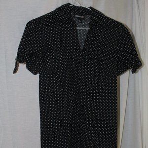 Black with white dots, Bodysuit size 4
